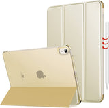 MoKo Case for iPad Air 5th Generation 2022/ iPad Air 4th Generation 2020 10.9 Inch, Trifold Stand Cover with Hard PC Back, Support Touch ID, iPad 2nd Pencil Charging, Auto Wake/Sleep,Flowers Blossom