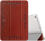 MoKo iPad 10.2 Case for iPad 9th Generation 2021/ iPad 8th Generation 2020/ iPad 7th Gen 2019, Soft Frosted Back Cover Slim Shell Case with Stand for iPad 10.2 inch,Auto Wake/Sleep, Purple Marble