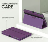 MoKo Case Compatible with Amazon All-New Kindle Fire 7 Tablet (2022 Release-12th Generation) Latest Model 7" - Slim Folding Stand Cover with Auto Wake/Sleep, Purple