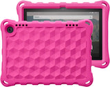 MoKo Case Fits Kindle Fire HD 8 & 8 Plus Tablet (10th Generation, 2020 Release), Kids Shock Proof Square Light Weight Protective Cover - Blue