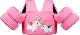 MoKo Swimming Float Vest for Kids, Swim Arm Band Cartoon Swimming Wings Pool Sleeves Shoulder Straps for Children 33-70 lbs Learn to Swim