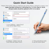 MoKo Stylus Pen for iPad, 2 in 1 Rechargeable Digital Pen fit Apple 2021 iPad Mini 6th Generation, iPad 8th/9th Gen 2021 iPad Pro 11/12.9 Inch (2018-2021),iPad Air 4th, iPad 6/7th - Sky Blue