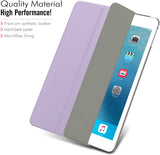 MoKo Case Fit Apple iPad Pro 9.7 Inch 2016 Release Tablet (A1673/A1674/A1675) - Slim Lightweight Smart Shell Stand Cover with Translucent Frosted Back Protector, Taro Purple (with Auto Wake/Sleep)