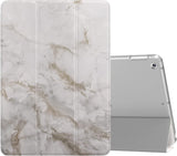MoKo Case Fit 2018/2017 iPad 9.7 6th/5th Generation, Slim Lightweight Smart Shell Stand Cover with Translucent Frosted Back Protector Fit iPad 9.7 Inch 2018/2017, Peach Blossom(Auto Wake/Sleep)
