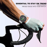 MoKo Band Compatible with Garmin Forerunner 45/Forerunner 45S/Swim 2, Soft Silicone Adjustable Replacement Strap, White