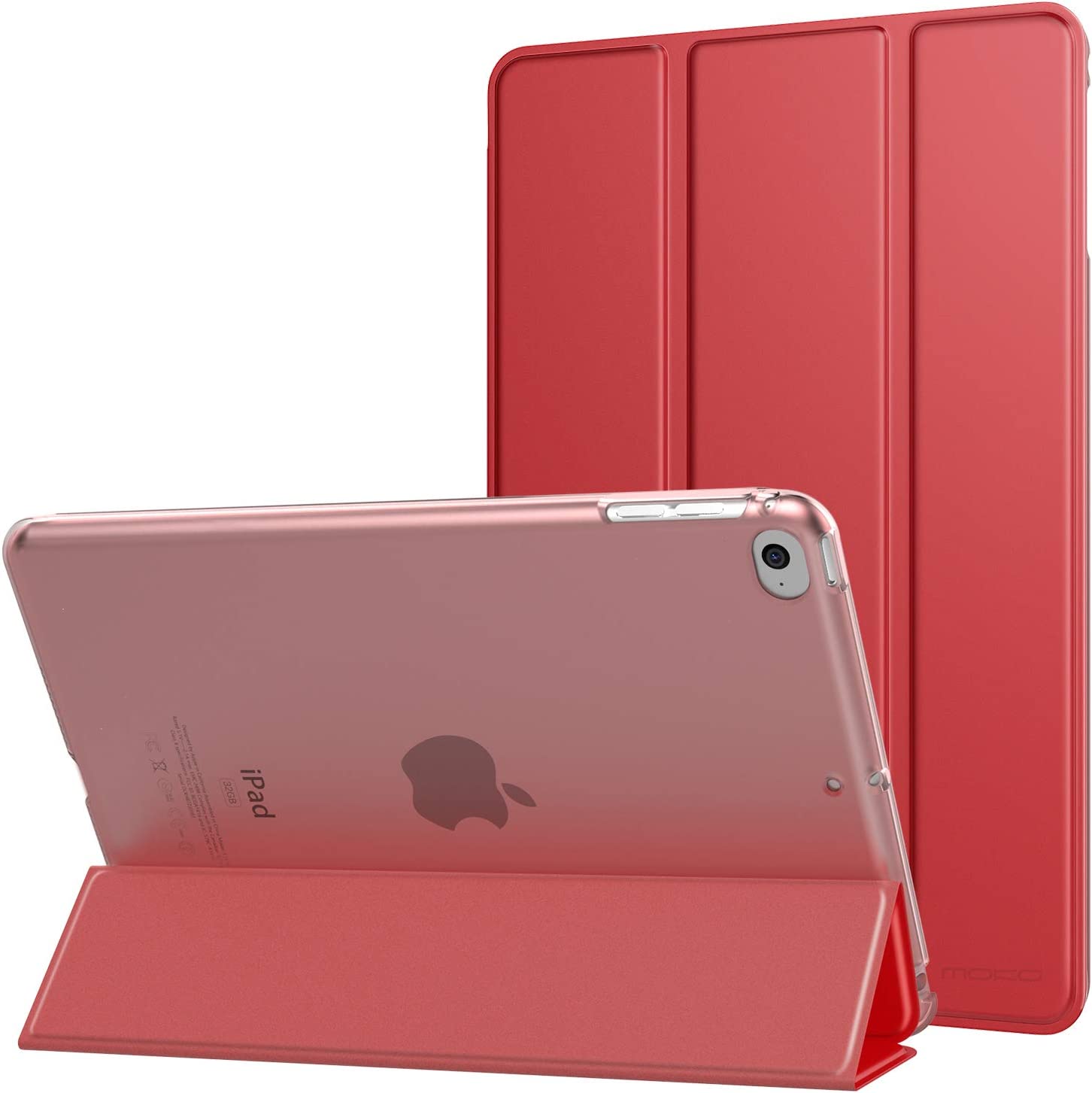 Aoub Case For IPad Mini 5 - Auto Sleep/Wake Trifold Stand Cover With Pencil Holder, Sky Blue