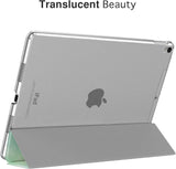 MoKo Case Fit New iPad Air (3rd Generation) 10.5" 2019/iPad Pro 10.5 2017 - Slim Lightweight Smart Shell Stand Cover with Translucent Frosted Back Protector - Dream Green (Auto Wake/Sleep)