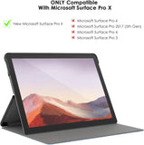 MoKo Case Compatible with Microsoft Surface Pro X 13", Premium Ultra Slim Lightweight Shell Cover Case Fit Microsoft Surface Pro X 13 inch Tablet - Indigo