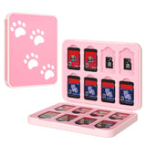 MoKo 16 Game Card Case Compatible with Nintendo Switch/Switch Lite/Switch OLED 2021, Switch Games Holder case for SD Card&Switch Game Card, Switch Game Card Holder Cartridge Storage Box, Cute Panda