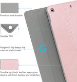 MoKo Keyboard Case for New iPad 9th Generation 2021/iPad 10.2 2020/2019 with Apple Pencil Holder, Wireless Keyboard Cover Case for Apple New iPad 9th Generation 2021/iPad 8th/7th Gen 10.2",Rose Gold