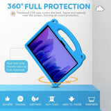 MoKo Case Compatible with Galaxy Tab A7 10.4" 2020, Heavy Duty EVA Foam Kids-Friendly Cover with Hand-Grip & Stand Fit Samsung Galaxy Tab A7 10.4 Inch 2020 Model (SM-T500/505/507), Blue