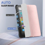 MoKo Case Fits All-New Kindle Fire HD 8 Tablet/Fire HD 8 Plus Tablet(10th Generation, 2020 Release) Case, Lightweight Slim Shell Shockproof PC BackShell Stand Cover with Auto Wake/Sleep - Rose Gold