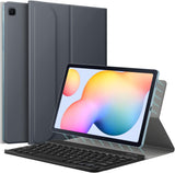 MoKo Keyboard Case Compatible with Galaxy Tab S6 Lite 2020, Magnetic Cover Shell Case with Removable Wireless Keyboard Fit Samsung Galaxy Tab S6 Lite 10.4 2020 SM-P610/P615, Geometric Dark Green
