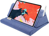 MoKo Tablet Pillow Stand, Soft Bed Pillow Holder Xmas Gift for up to 11" Pad, Fits iPad 10.2"(9th Gen), New iPad Mini 6 8.3" Air 4/3, iPad Pro 11/10.5/9.7, Mini 5 4, Galaxy Tab S6/S7 11", Turquoise