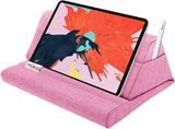 MoKo Tablet Pillow Stand, Soft Bed Pillow Holder Xmas Gift for up to 11" Pad, Fits iPad 10.2"(9th Gen), New iPad Mini 6 8.3" Air 4/3, iPad Pro 11/10.5/9.7, Mini 5 4, Galaxy Tab S6/S7 11", Print Green