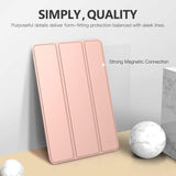 MoKo Case Fit New iPad Mini 5 2019/Mini 4 2015 (5th/4th Generation 7.9 Inch), Slim Lightweight Smart Shell Stand Cover with Translucent Frosted Back Protector, with Auto Wake/Sleep, Rose Gold
