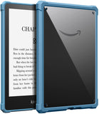 MoKo Case Fit with 6.8" Kindle Paperwhite (11th Generation-2021) and Kindle Paperwhite Signature Edition, Perfect Protection with Fully Covered Soft TPU Edge, Clear Back Cover for DIY, Black