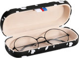 MoKo Eyeglass Case Hard Shell for Men Women, Unisex Portable Travel Sunglasses Cases PU Leather Glasses Storage Box Holder