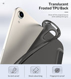 MoKo Case Fit New iPad Mini 6 2021 (6th Generation 8.3 inch), Soft TPU Translucent Frosted Back Cover Slim Smart Shell Stand Folio Case for iPad Mini, Auto Wake/Sleep, Black