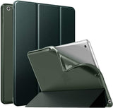 MoKo Case for New iPad 9th/8th/7th Gen Case (2021/2020/2019), Soft TPU Translucent Frosted Back Cover Slim Shell Protective Case with Stand for iPad 10.2 inch,Auto Wake/Sleep,Various Flowers