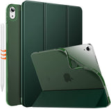 MoKo Case Fit iPad Air 5th/4th Generation 10.9 Inch Case 2022/2020, Slim Trifold Stand Cover with Soft Frosted Back, Auto Wake/Sleep, Support Touch ID and iPad 2nd Pencil Charging, Mottled Rose Purple