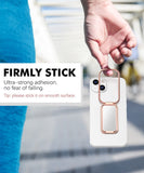 MoKo Cell Phone Ring Holder, 2 Pack Finger Kickstand 360° Rotation Adjustable Phone Ring Stand Metal Finger Grip Ring Kickstand Match Magnetic Car Mount, Fits All Smartphone, Tablets, Rose Gold