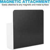 MoKo Pack of 2 Magnetic Dry Erase Marker Holder, Magnetic Pen Pencil Holder Storage Organizer for Whiteboard, Refrigerator and Other Magnetic Surfaces, White