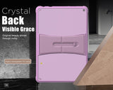 MoKo Case Fits All-New Kindle Fire HD 10 & 10 Plus Tablet (11th Generation, 2021 Release) 10.1", Ultra Soft Flexible Transparent TPU Acrylic Skin Bumper Edge Protection Back Cover Shell, Amethyst