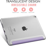 MoKo Case Fit Apple iPad Pro 9.7 Inch 2016 Release Tablet (A1673/A1674/A1675) - Slim Lightweight Smart Shell Stand Cover with Translucent Frosted Back Protector, Taro Purple (with Auto Wake/Sleep)