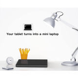 MoKo Keyboard Case for iPad 9.7 2018 with Pencil Holder - Wireless Keyboard Cover Case for All-New iPad 9.7 Inch 2018 Released Tablet (A1893 / A1954), Black