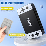 MoKo 72 Game Card Case Compatible with Nintendo Switch OLED 2021/Switch/Switch Lite, Switch Games Holder Case for 72 Switch Game Card & 24 SD Card, Slim & Portable Game Card Storage Box, Black&White