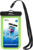MoKo Waterproof Phone Pouch Holder, Underwater Cellphone Case Dry Bag with Lanyard Armband Compatible with iPhone 13/13 Pro Max/iPhone 12/12 Pro Max/11 Pro Max, Xr/Xs Max/SE 3, Samsung S21/S20/S10/S9
