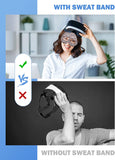 MoKo VR Eye Mask Cover, Adjustable Breathable VR Sweat Band for Oculus Quest 2, Oculus Sweat Mask for VR Workouts Supernatual with Virtual Reality Headsets Oculus Go/HTC Vive/PS/VR Gear (4pcs, Color2)
