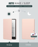 MoKo Case for 6.8" Kindle Paperwhite (11th Generation-2021) and Kindle Paperwhite Signature Edition, Lightweight Shell Cover with Auto Wake/Sleep for Kindle Paperwhite 2021 E-Reader, Rose Gold