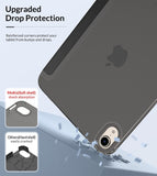 MoKo Case Fit New iPad Mini 6 2021 (6th Generation 8.3 inch), Soft TPU Translucent Frosted Back Cover Slim Smart Shell Stand Folio Case for iPad Mini, Auto Wake/Sleep, Black