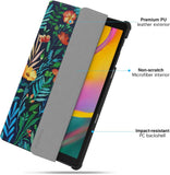 MoKo Case Fit Samsung Galaxy Tab A 10.1 2019 T510 T515 T517,Ultra Lightweight Slim Smart Hard Shell Stand Cover Folio Case for Galaxy Tab A 10.1 inch SM-T510/SM-T515 2019 Tablet - Jungle Night