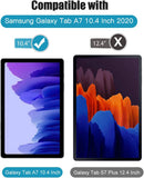 MoKo Case Compatible with Samsung Galaxy Tab A7 10.4 Inch Model (SM-T500/505/507), Full-Body Hard Back Cover 90 Degree Rotating Adjustable Stand Cover Case with Auto Wake/Sleep Function, Love Tree