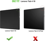 MoKo Case Comaptible with Lenovo Tab 4 / Tab 4 Plus 10" - Ultra Compact Slim Folding Stand Cover Case with Auto Wake & Sleep fit Lenovo Tab 4 / Tab 4 Plus 10.1 Inch HD Tablet 2017 Release, Indigo