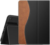 MoKo Case Fits Kindle Fire HD 8 & 8 Plus Tablet (10th Generation, 2020 Release),Slim Folding Stand Cover with Auto Wake/Sleep - White Marble
