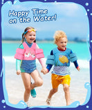 MoKo Swimming Float Vest for Kids, Swim Arm Band Cartoon Swimming Wings Pool Sleeves Shoulder Straps for Children 33-70 lbs Learn to Swim
