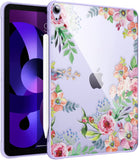 MoKo Case Fit iPad Air 5th/4th Generation 10.9 Inch 2022/2020 - Slim Transparent Hard PC Clear Back Cover, Flexible TPU Shell with Air-Pillow Edge Bumper, Support Apple Pencil 2 Charging, Green