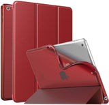 MoKo Case for New iPad 9th/8th/7th Gen Case (2021/2020/2019), Soft TPU Translucent Frosted Back Cover Slim Shell Protective Case with Stand for iPad 10.2 inch,Auto Wake/Sleep,Peach Blossom
