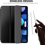MoKo Magnetic Case for iPad Air 5th/4th Generation 10.9 Inch 2022/2020, Auto Wake/Sleep, Support 2nd Pencil Charging, Magnetic Back Shell Protective Smart Stand Cover for iPad Air 4 Case,Black