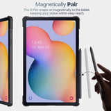 MoKo Case for Galaxy Tab S6 Lite 2022/2020, Slim Tri-Fold Cover with Auto-Wake/Sleep & Pen Holder Fit Samsung Galaxy Tab S6 Lite 10.4 2022/2020 (SM-P610/P613/P615/P619) ONLY - Denim Black