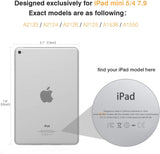 MoKo Case Fit iPad Mini 5 2019 (5th Generation 7.9-inch) iPad Mini 4, Slim Smart Shell Stand Folio Protective Cover with Soft TPU Translucent Frosted Back, Auto Wake/Sleep - Flowers Blossom