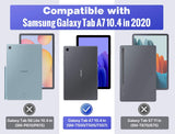 MoKo Case Fits Samsung Galaxy Tab A7 10.4 Inch 2020 Model (SM-T500/505/507), Lightweight Slim PU Tablet Case Shockproof TPU Back Shell Trifold Stand Cover with Auto Wake/Sleep, Green