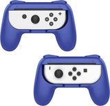 MoKo Grip for Nintendo Switch OLED Model Joycon & Switch Joy-Con, [2-Pack] Ergonomic Hand Grip Controller Handle Kit Compatible with Nintendo Switch/Switch OLED 2021 Joy Cons Controllers, Pink & Green
