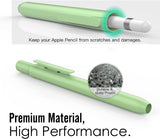 MoKo Holder Case Fit Apple Pencil 1st Gen, Retractable Tip Cap Fit New iPad 9th Generation 2021, iPad 8th Gen 2020/7th Gen 2019, iPad 6th 9.7 2018, iPad Mini 5th Gen Pencil Case Pencil, Green
