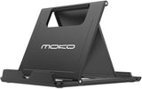 MoKo Phone/Tablet Stand, Foldable Desktop Holder Fit with iPhone 11 Pro Max/11 Pro/11, iPhone Xs/Xs Max/Xr/X, iPhone SE, iPad Pro 11, 10.2 (8th Gen), Air 4 10.9, Air 3, Mini 5, Galaxy S20, Black