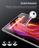 MoKo Screen Protector Compatible with Dragon Touch K10 / Notepad K10 10-Inch Tablet, [Round Edge] [Anti-Scratch] 9H Hardness HD Clear Premium Tempered Glass Screen Protector Film, Clear
